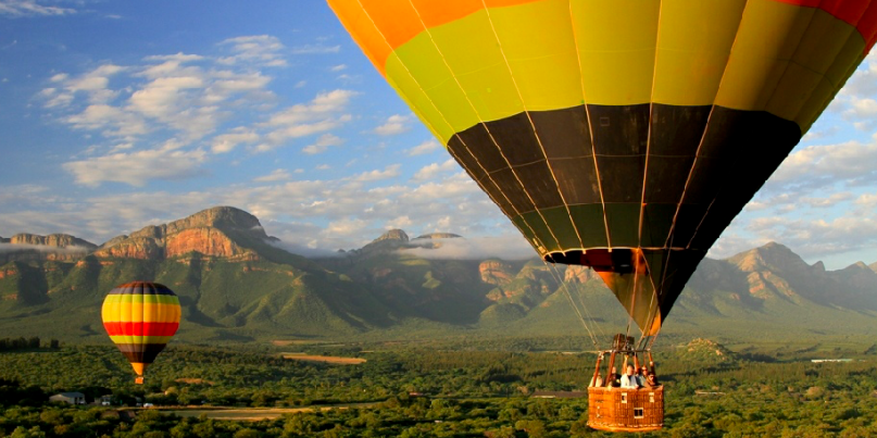 Hot air balloon ride over Hoedspruit